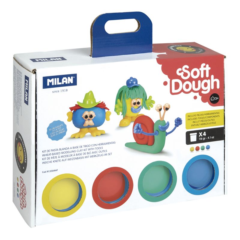PASTA BLANDA MILAN SOFT DOUGH HAPPY FACES - Imagen 3